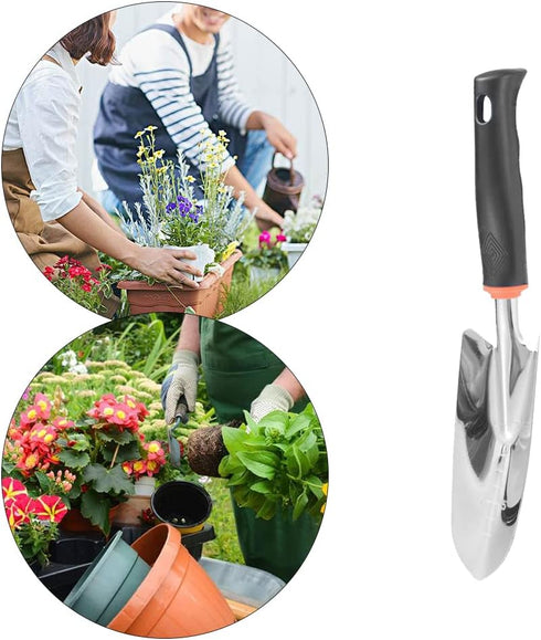 Garden Shovel Stainless Steel Garden Trowel Hand Shovel Anti Slip Small Spade Shovel for Planting Transplanting Weeding Digging...