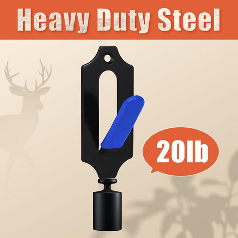 6 Pack European Mount Skull Hanger Deer Skull Mount for Deer Mule Antelope Coyote and Small Game Animals with Silicone Protector Blue...