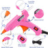 Mini Hot Glue Gun 10pcs Glue Stick Hot Glue Gun Set for Quick Fix Artist DIY Art Home 20w Pink...