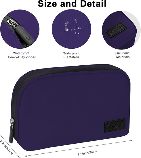 Electronic Organizer Travel USB Cable Accessories Bag/Case, Waterproof for Power Bank, Charging Cords, Chargers, Mouse, Earphones Flash Drive - Le...