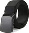 Nylon Belts for Men,1.5inch Tactical Military Belt Breathable Slide Buckle Canvas Web Belt Adjustable Outdoor Casual, Black...