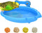 Bird Bath for Cage- Small Tub Bowl for Hang Inside Cage Birdbath Shower for Parrot/Parakeets/Cockatiels/Canary/Budgerigar (Blue)...