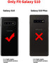 SALAWAT Samsung Galaxy S10 Case, Slim PU Leather Vintage Shockproof Phone Case Cover Lightweight Premium Soft TPU Bumper Hard PC Hybrid Protective...