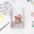 2 Pcs A6 Binder Notebook,Cartoon Bear 6 Ring Loose Leaf Small Diary Journal Planning Notepad Pocket Notebook with Transparent PVC Cover Gift for K...