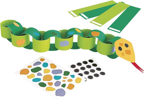Unique Snake DIY Paper Chain Craft Kit (Pack of 4) - Fun & Easy-to-Make Activity for Kids and Adults...