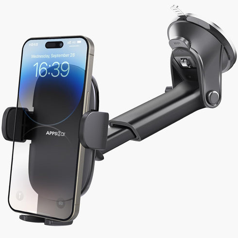 APPS2Car Suction Cup Car Phone Holder Mount, Dashboard/Windshield/Window Phone Holder with Ultra Sticky Gel Pad, Compatible with iPhone, Samsung, ...