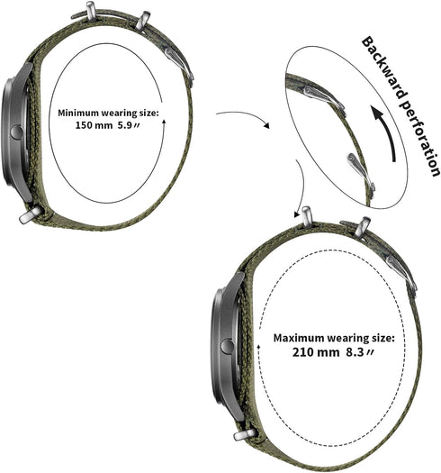 BOSHIYA Men's Military Tactical Field Watches Outdoor Sports/Work Watch Waterproof Analogue Quartz Watches Minimalist Lightweight Nylon Watch - Im...