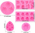 5 Pcs Strawberry Baking Mold 3D Cupcake Strawberry Mold Strawberry Silicone Fondant Mold for DIY Topper Decorating Cake Chocolate Cookies Sugar Po...