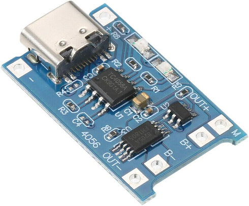 10pcs JacobsParts TP4056 5V 1A USB Type-C 18650 Lithium Battery Charging and Protection Board...