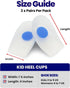 Kids Heel Cups & Heel Inserts for Sever's Disease and Heel Pain Relief | Gel Heel Cushions for Plantar Fasciitis & Achilles Tendonitis, Heel Spurs...