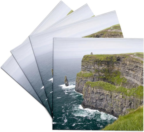 3dRose cst_81998_3 LImerick, Ireland, CLIffs of Moher, Atlantic Ocean EU15 MWR0006 Micah Wright Ceramic Tile Coasters, Set of 4...