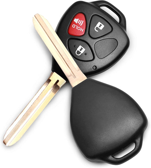 Keyless Entry Remote Replacement Key Fob Fit for Toyota Rav4 2006-2010/Scion XB 2008-2013 Vehicles That Use HYQ12BBY with 4D67 Chip (2 Pack)...