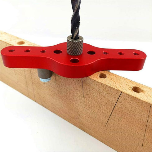 Dowel Jig - Straight Hole Drilling Positioner Self-Centering 6 8 10mm Drill Bit Kit Wooden Dowels Adjustable Woodworking Locator Tool...