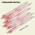 Retractable Gel Pens, 6 Pcs Quick Dry Black Ink Pens, 0.5mm Fine Point Smooth Writing Pens with Soft Silicone Grip, Cute Office School Supplies Gi...