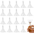 JOHOUSE 50PCS Small Funnels for Filling Small Bottles, Mini Clear Plastic Funnel for Sand Art, Lab Bottles, Perfumes, Essential Oils, Ink, Spices,...