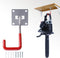 HAISHINE Garage Hooks, Adjustable Hooks for Wall Storage, Stainless Steel Heavy-Duty Utility Hooks with Anti-Slip Coating Organizing for Chainsaws...