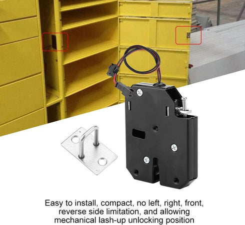 Sonew DC 12V Cabinet Drawer Electric Control Drawer Switch Lock Electromagnetic Lock (with Detecting Switch)...