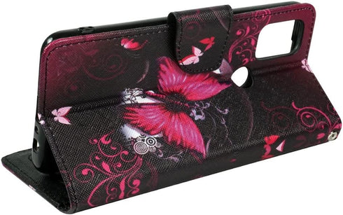 ZASE Moto G Stylus 5G Wallet Phone Case for Women Pouch PU Leather Flip Folio Cute Design Cover w/Kickstand ID Card Slot Wrist Strap Compatible wi...