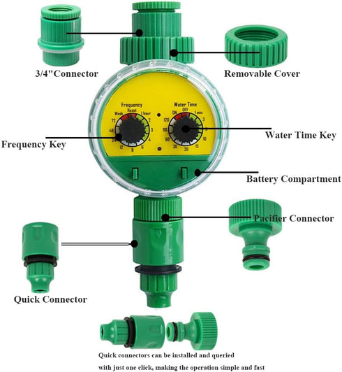 Sprinkler Timer - Knob Hose Water Timer Perfect for Automatic Watering - Advanced Watering Device for Drip Irrigation and Lawn Watering System...
