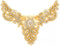 ShiDianYi Rhinestone Applique Gold Bridal Wedding Applique Crystal Pearl Diamante White Wedding Sash RA (AB Gold)...