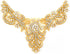 ShiDianYi Rhinestone Applique Gold Bridal Wedding Applique Crystal Pearl Diamante White Wedding Sash RA (AB Gold)...