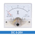 uxcell DC 0-20V Analog Panel Voltage Gauge Volt Meter 85C1 2.5% Error Margin...