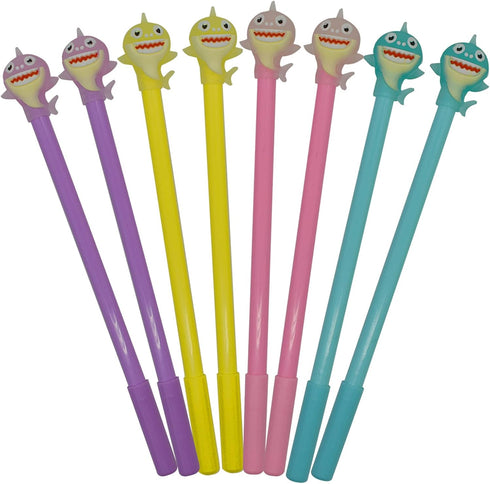 Maydahui 28PCS Cartoon Shark Gel Pen Cute Dolphin Pens Black Ink for Students Stationery School Supplies...