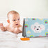 ZICOTO Soft Tummy Time Book with Large Stimulating Baby Safe Mirror - High Contrast Montessori Sensory Developmental Toy for Newborn/Infant 0-3 & ...