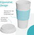 Copco Acadia 16 oz Travel Mug - Insulated Reusable Coffee Tumbler with Double-Walled Plastic, Leak-Proof Lid, BPA-Free - Portable Mug for Hot & Co...