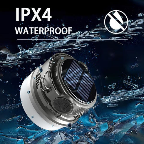 Solar Camping Light + Mobile Charger, Solar LED Lantern Tent Light Outdoor Flashlights for Power outages, Waterproof IP44, 500 Lumens, 3000 mAh Po...