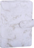 Antner A6 Budget Binder Refillable 6 Ring Notebook Planner Cover for A6 Refill Paper, Money Saving Binder for Cash Envelopes, Marble A6 Mini Perso...