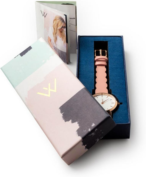 Wristology 29 Options - Maxi Leather Band Roman Numerals Boyfriend Watch - Interchangeable Genuine Leather Strap - Large Easy to Read Analog Face ...