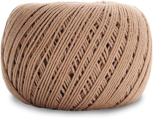 Circulo Amigurumi Yarn, 100% Mercerized Brazilian Virgin Cotton - Cotton Yarn for Crocheting and Knitting, Soft Yarn, Brown Yarn Art - Sport Weigh...
