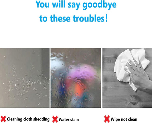 Nanoscale Cleaning Cloth Easy Clean Cloth Microfiber Polishing Cleaning Cloth Glass Cleaning Cloth Window Mirror Car Mirror Stainless Steel Lint F...