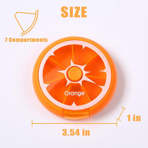 6PCS Weekly Pill Organizer 6PCS 7 Day 3 Times a Day INVODA Large Daily Pill Cases for Pills Vitamin Fish Oil Supplements Container (Group+Light Gr...