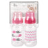2 Piece Wide Bottle Elephant Zigzag, Grey/Yellow...