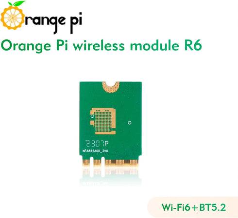 5 Plus Wireless Module R6, PCIe WiFi 6 Wireless Card Bluetooth 5.2, Orange Pi Network Adapter for Orange Pi 5 Plus...