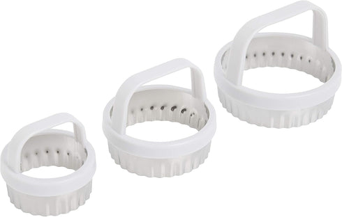 Norpro 3490, Metallic, Scallop Biscuit/Cookie Cutter, Set of 3, One Size...