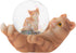 Elanze Designs Striped Tabby Cat and Kitten Magical Whimsical Tabletop Dresser Nightstand Figurine Miniature 45MM Sturdy Polyresin Glitter Water S...