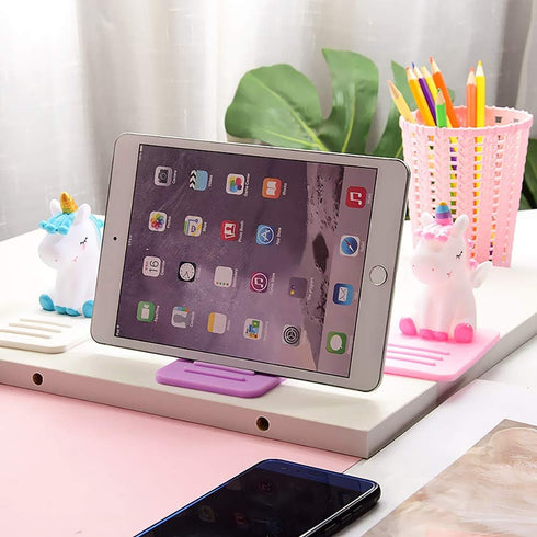 Unicorn Phone Holder - 3 Pack Adjustable Stand - Lovely Animal Desktop Cell Phone Stand, Creative Cartoon Multi-function Desk Phone Stand, SmartPh...