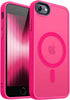 CANSHN Magnetic Case for iPhone SE 2022/iPhone SE 2020/iPhone 8, Built in Magnets Compatible with MagSafe, Translucent Matte Back Phone Cover for ...