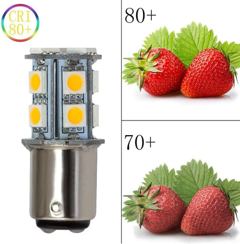 GRV Ba15d 1142 1076 13-5050SMD Warm White LED Bulb AC/DC12V-24V RV Light Bulbs Interior,Replacement for 12Volt Turn Single Light Bulb,Travel Trail...