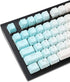 YMDK Double Shot 104 Dyed PBT Shine Through Keyset OEM Profile Keycap Set for Cherry MX Switches Mechanical Keyboard 104 87 61,Blue White Gradient...