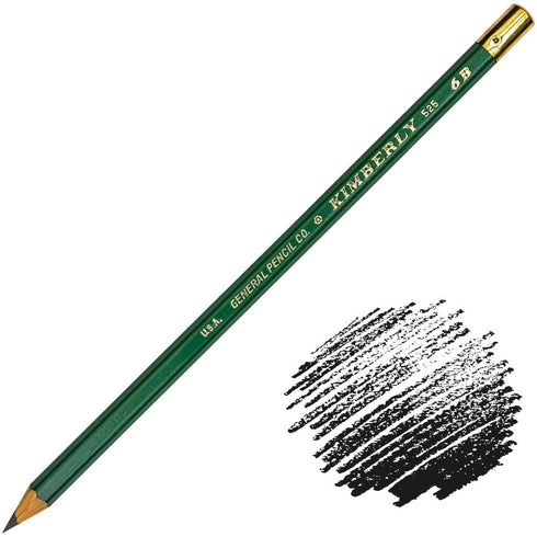 General's Kimberly Graphite Drawing Pencils, 6B, Pack of 12...