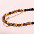 Jewever Layered Tiger Eye/Black Agate Anklet Bracelet for Women 14K Gold Plated Chain Anti-Anxiety Yoga Meditation Beach Foot Jewelry...