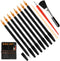YOTINO 14 Pcs Scratch Art Tools Set, Scratch Sketch Art Painting with Bamboo Sticks Scraper Scratch Pen, Black Brush, Engraving Art Set for Adult ...