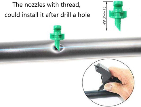 90 180 360 Degree Atomizing Sprinkler Sprayer, Micro Garden Lawn Water Spray Misting Nozzle Sprinkler Irrigation System for Agriculture,Hydroponic...