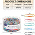 Paper Clips Colorful, 300PCS Small Medium and Jumbo?1.1 inch & 1.3 inch & 2 inch?, Durable and Rustproof, Large Great for Office School Organizing...