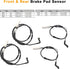 Brake Pad Wear Sensor Front & Rear Wheel | Compatible for BMW E87 E90 for 135i 328i 335i 335is 335d 2007 2008 2009 2010 | Replacement # 3435678944...