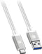 Platinum 3.3' USB Type-C-to-USB Type A Charge-and-Sync Cable White...